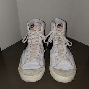 Nike Black and White High-Top Sneakers